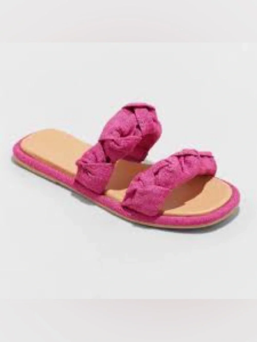 Universal Thread Meg Knotted Slide Sandals Pink Size 8 NWOT